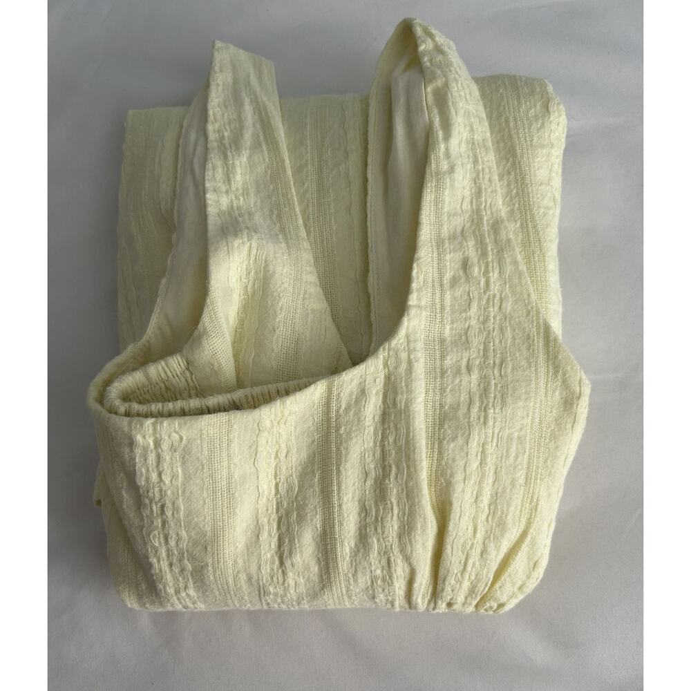 Princess Polly Dasha Cotton Yellow Fit Flare Sleeveless Square Neck Mini Dress-8 - Picture 7 of 12